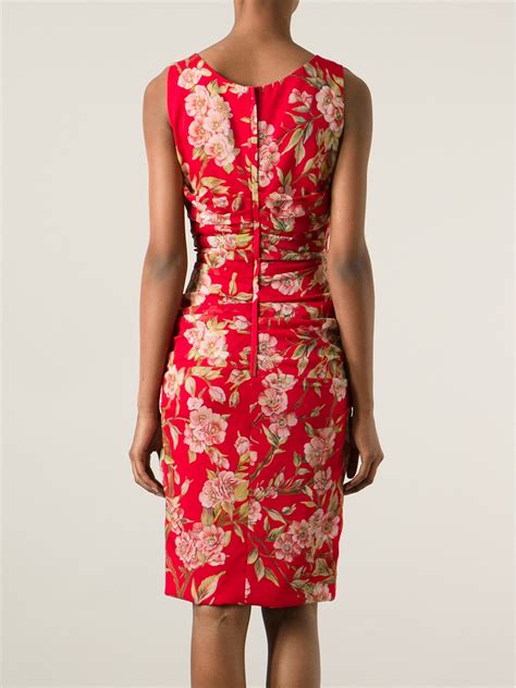 dolce gabbana red flower dress|the outnet dolce and gabbana.